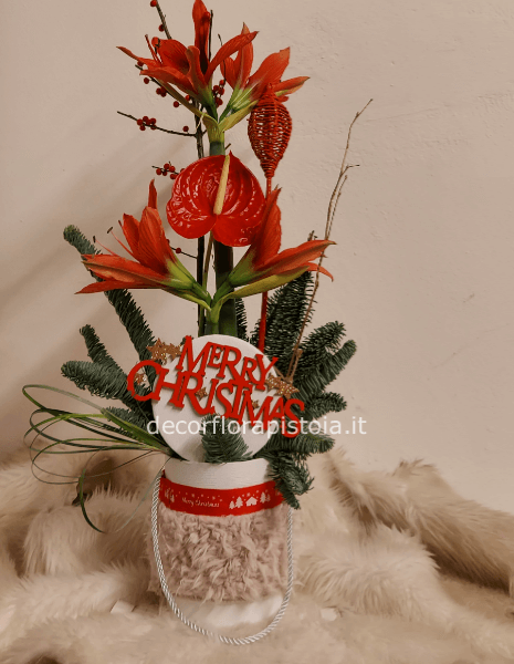 Flower box per natale