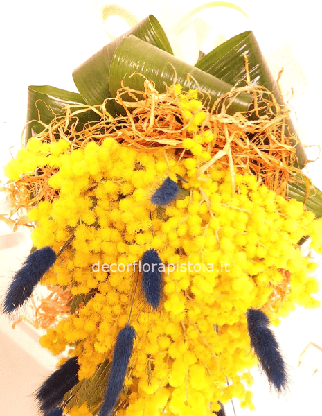 bouquet mimosa e lagurus