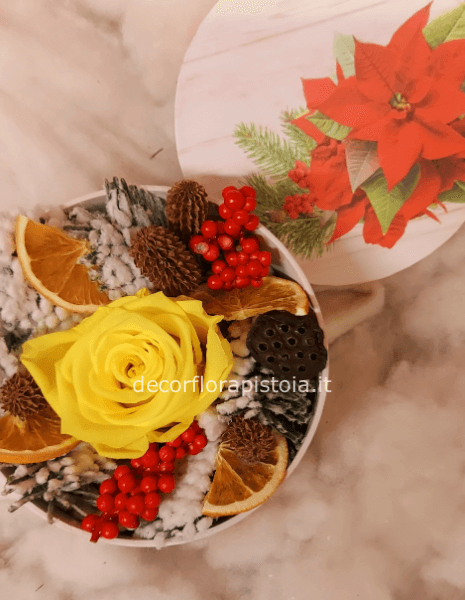 Rosa stabilizzata per natale 