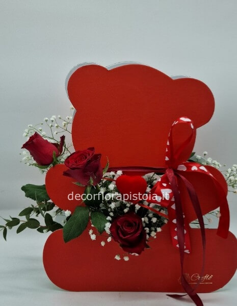 orso medio con 3roselline